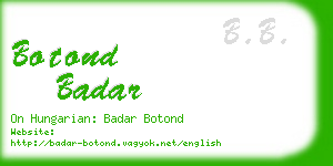 botond badar business card